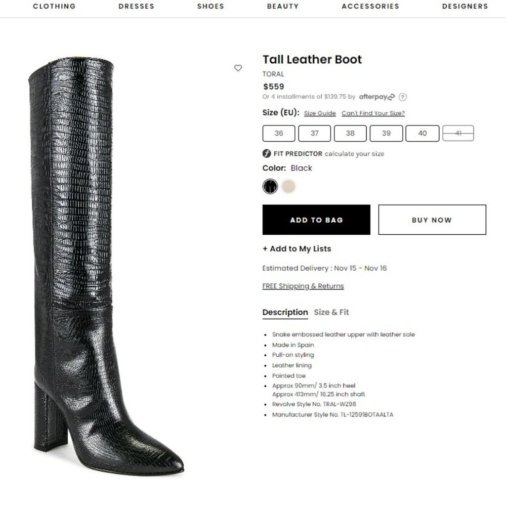 TORAL Tall Animal Boot brown
